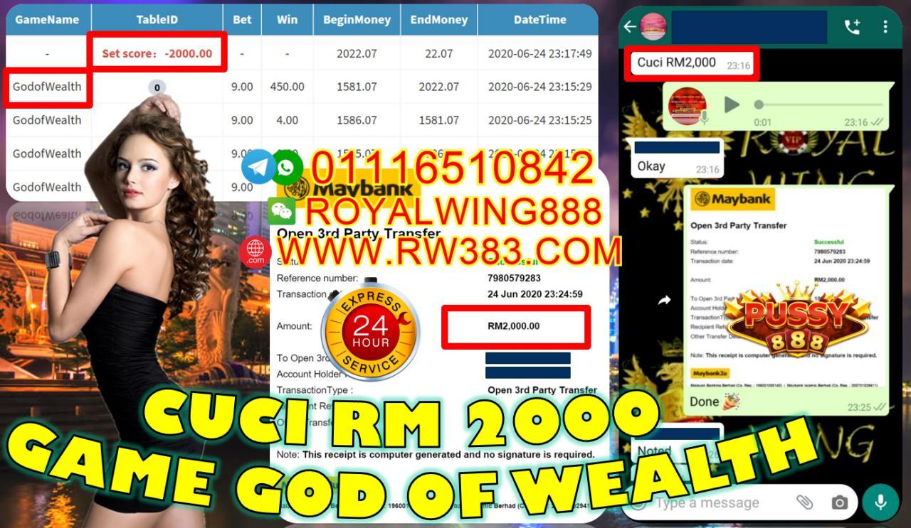 MEMBER CUCI RM2000 DEKAT PUSSY888!