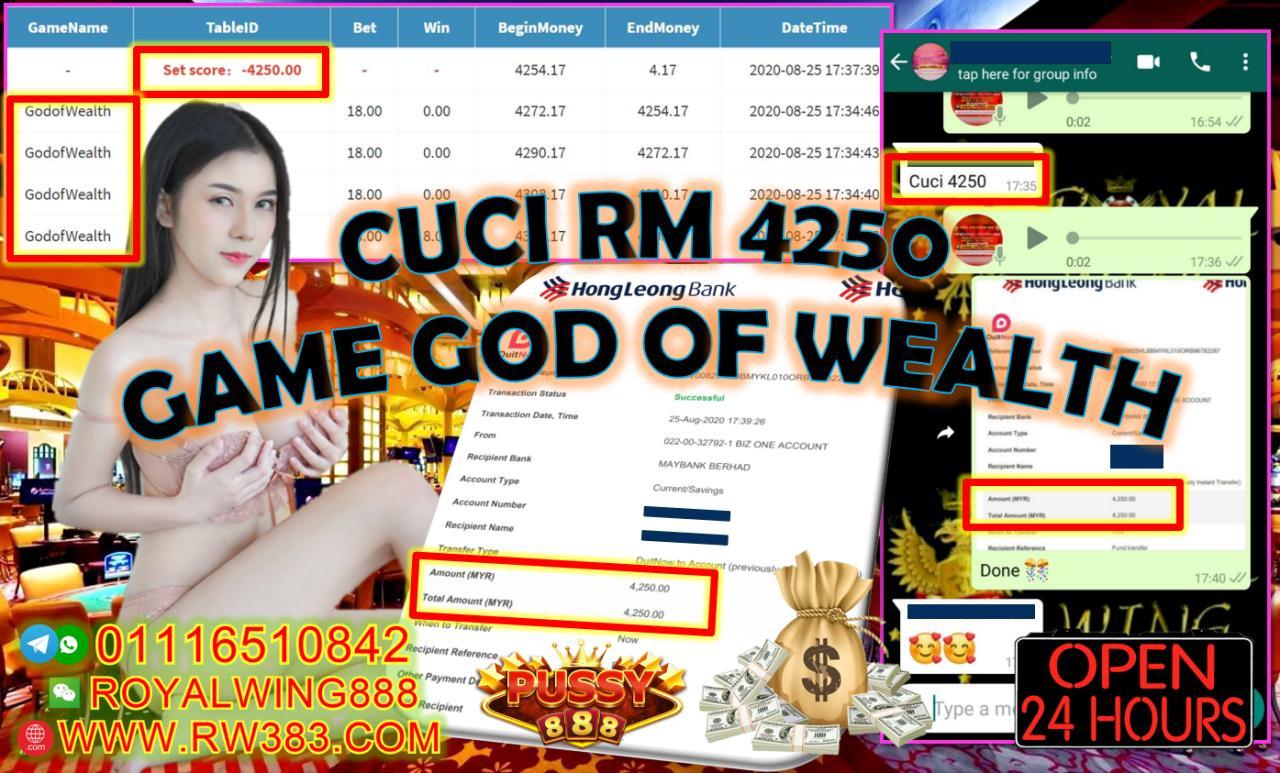 OUT RM4250 DEKAT PUSSY888!