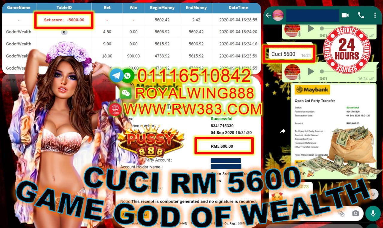 OUT RM5600 DEKAT PUSSY888!!