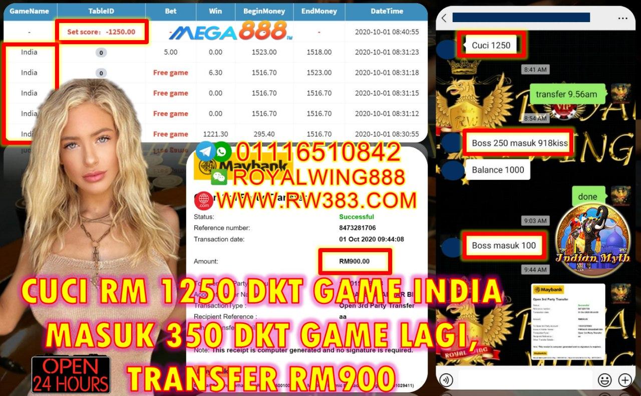 OUT RM1250 DEKAT MEGA888