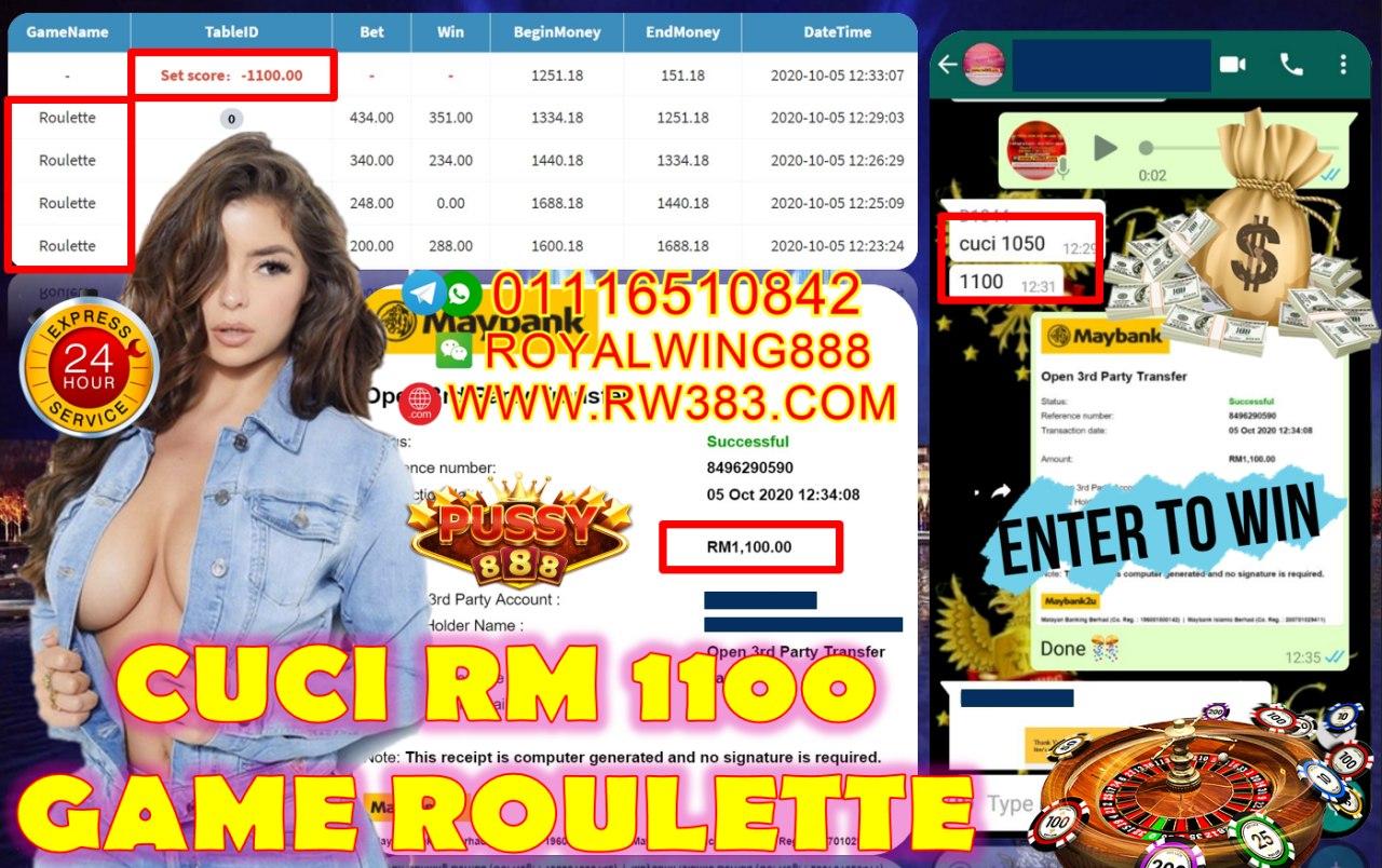 OUT RM1100 DEKAT PUSSY888