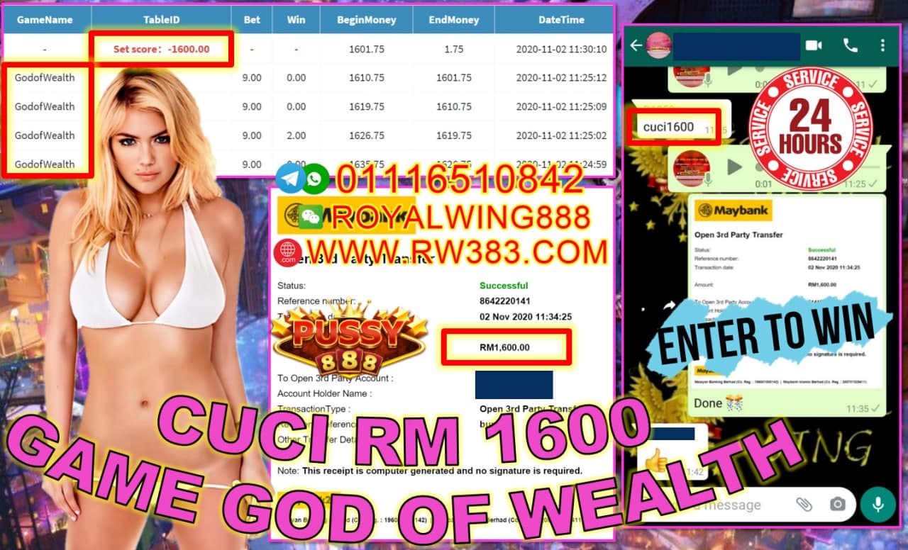 OUT RM1600 DEKAT PUSSY888